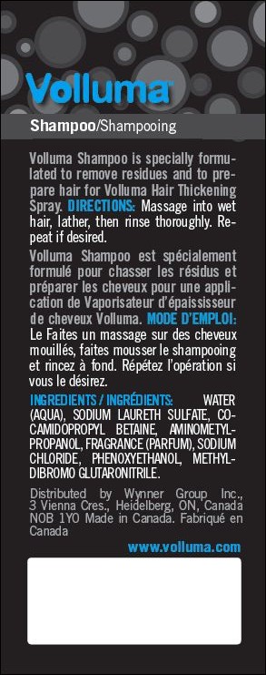 Volluma Shampoo Label - Back
